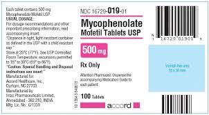 Mycophenolate Mofetil Oral Capsule 500mg