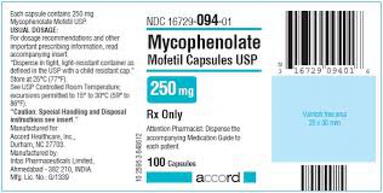 Mycopphenolate Mofetil Oral 250mg