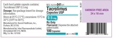 Tacrolimus Oral Capsule 0.5mg