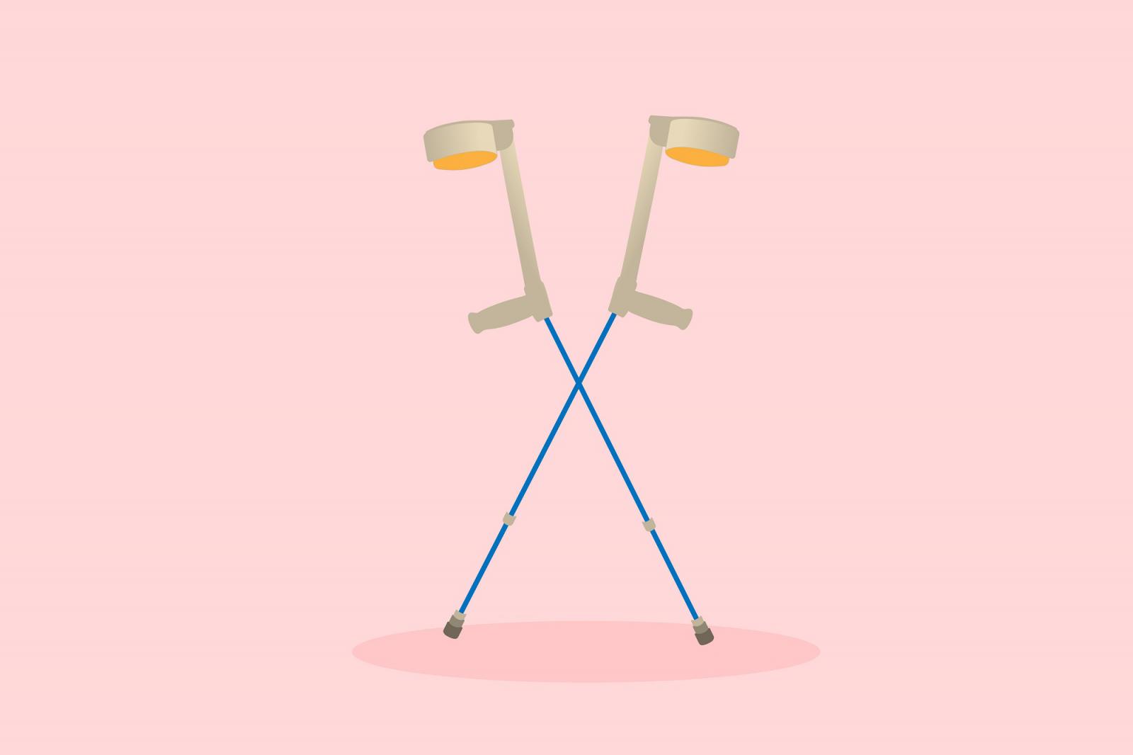 Image of crutches.